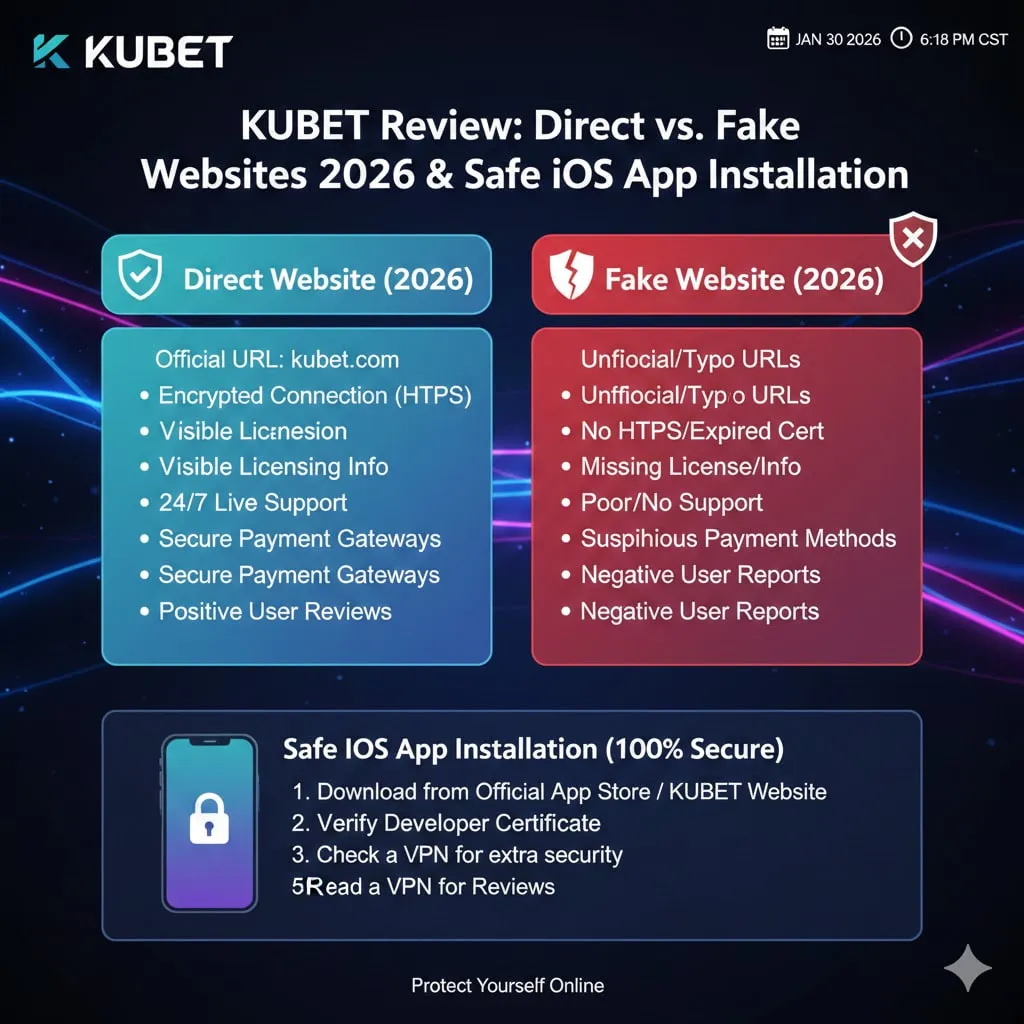KUBET ดีไหม? เปิดวิธีแยกเว็บตรง vs เว็บปลอม ปี 2026 พร้อมเทคนิคการติดตั้งแอป iOS ให้ปลอดภัย 100%