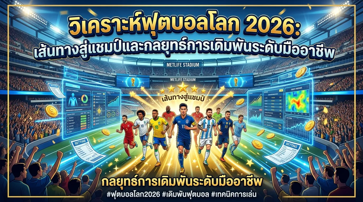 วิเคราะห์ฟุตบอลโลก 2026: เส้นทางสู่แชมป์และกลยุทธ์การเดิมพันระดับมืออาชีพ
